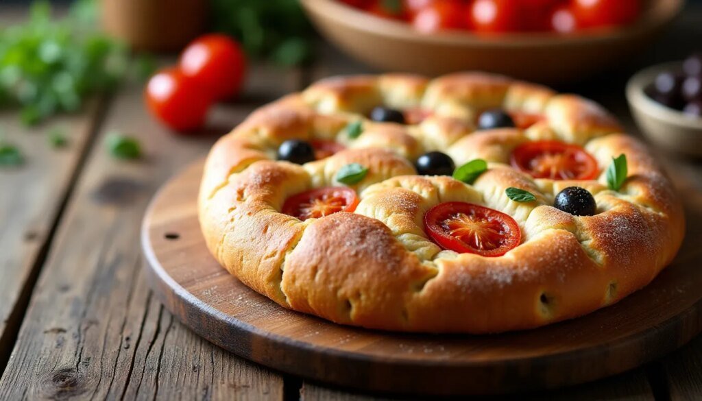 La focaccia barese unta e morbida che porta il sapore del mare direttamente a casa