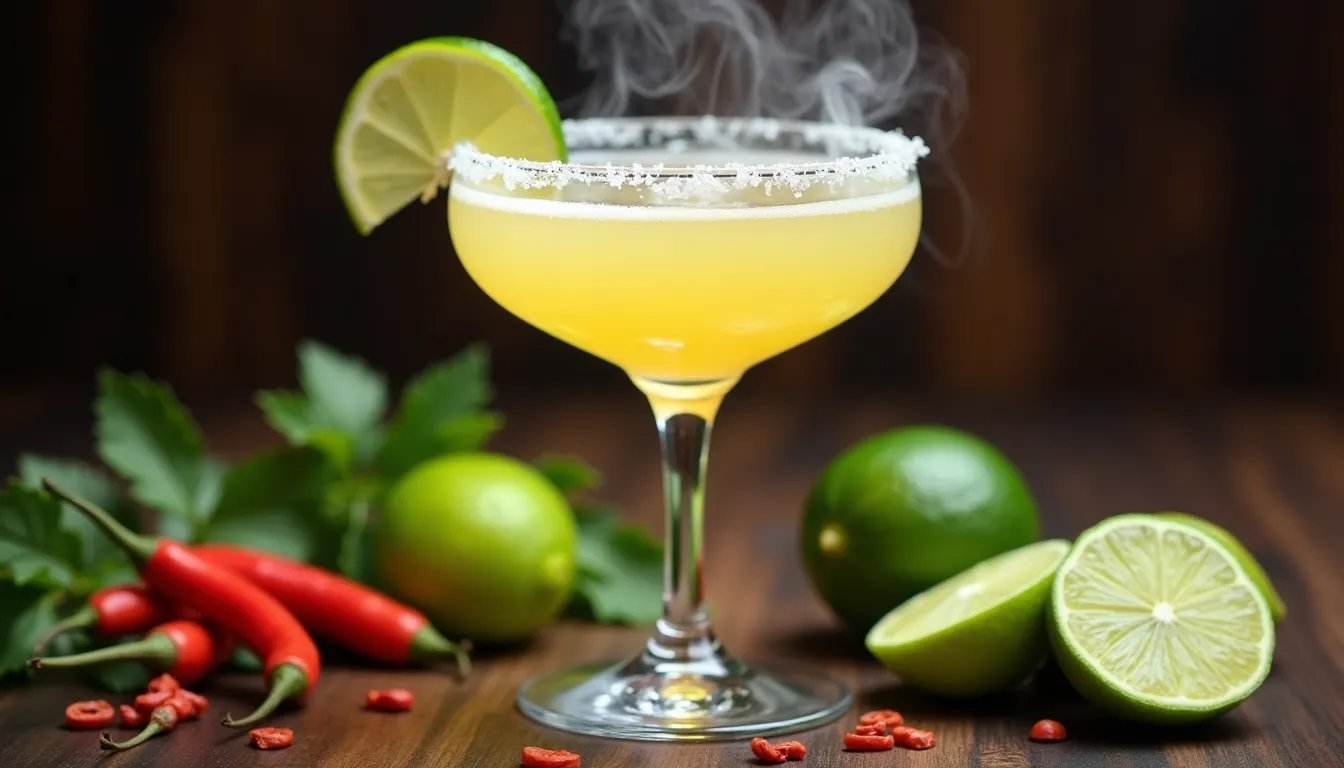 Un cocktail margarita affumicato che trasforma l'aperitivo in un'esperienza indimenticabile