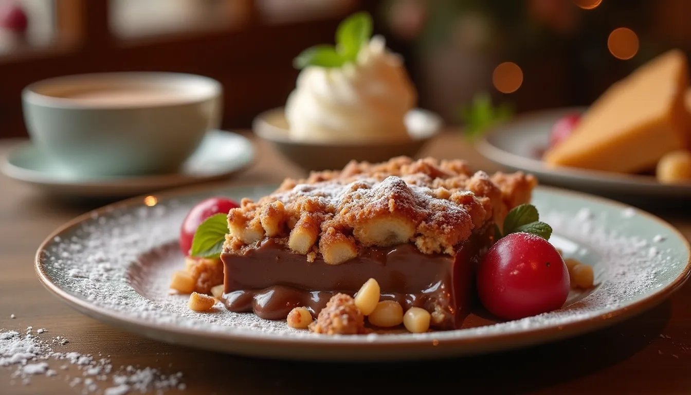 Un dolce invernale che unisce tradizione e novità: il crumble pere e cioccolato fondente da non perdere