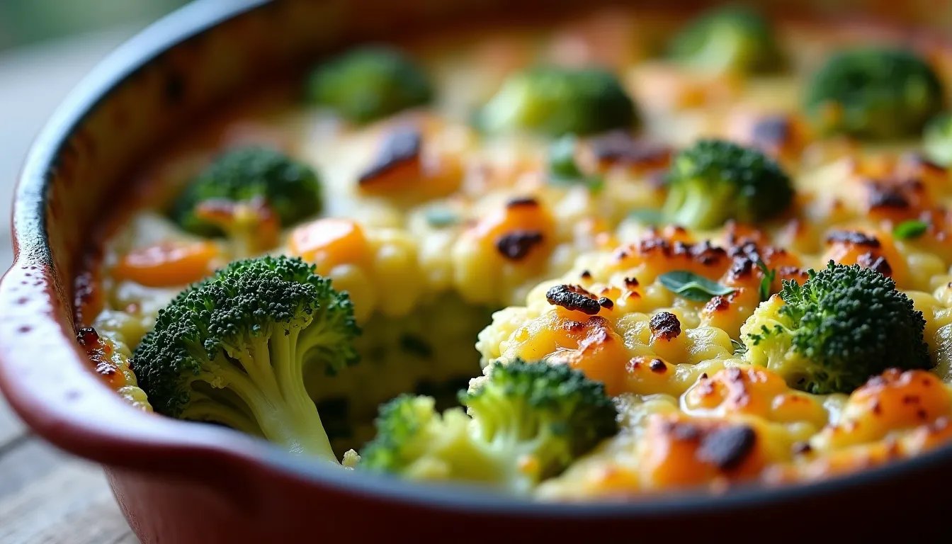 Un gratin di broccoli che trasforma la pasta dimenticata in un piatto gourmet